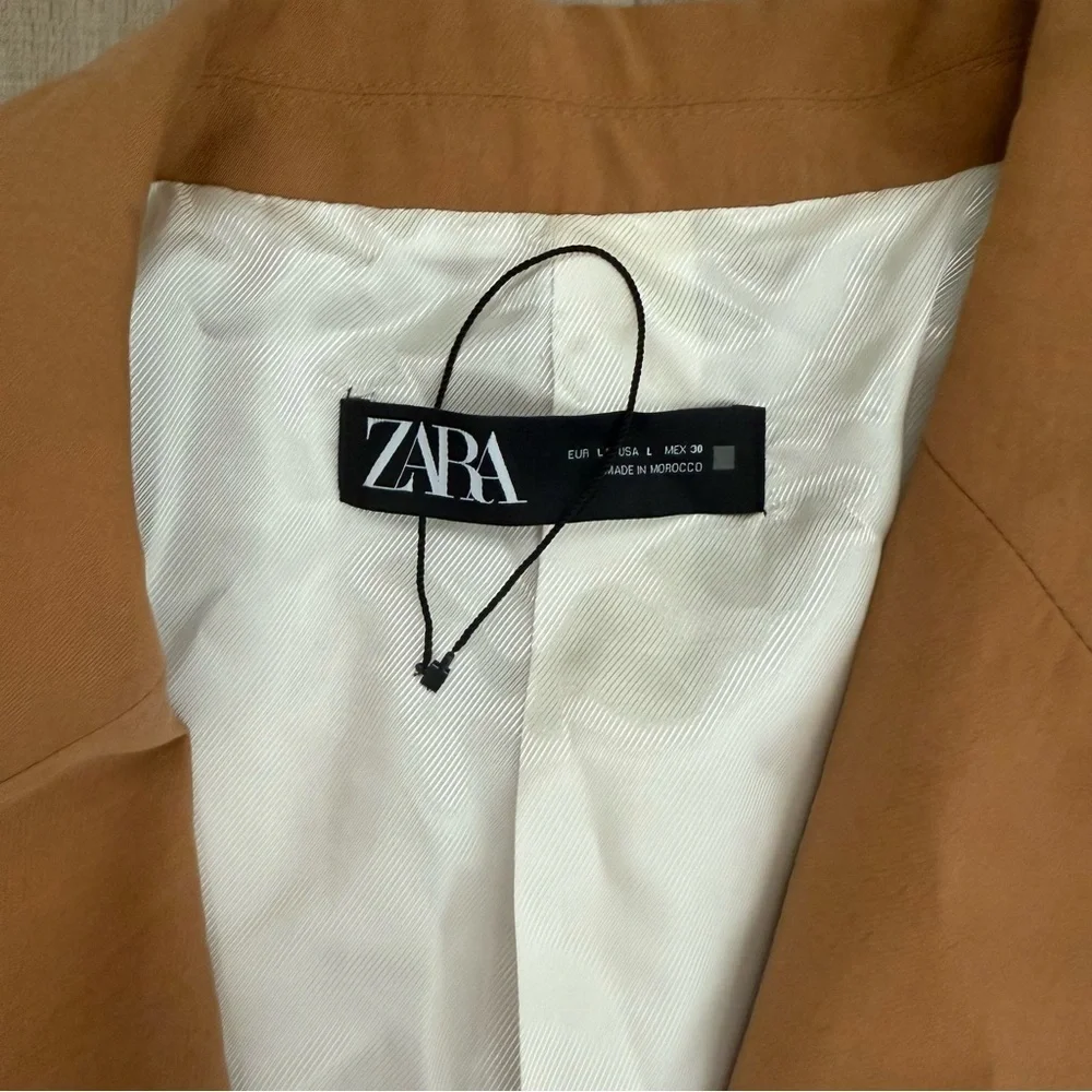 Zara Men’s Camel Color Minimalist Men’s Blazer